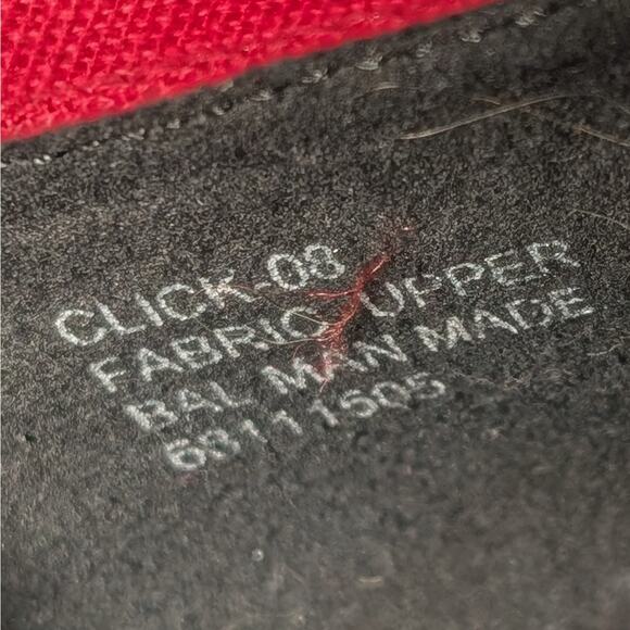 Demonia Click 08 T Strap Platform Sandals Shoes Red Canvas Women's Fits 7.5 - Picture 10 of 10